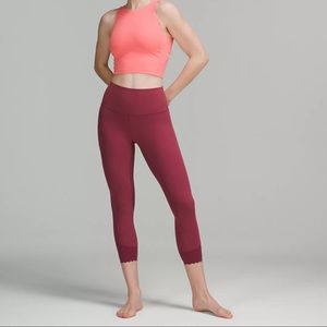 lululemon Allign Scalloped Hem High-Rise Crop